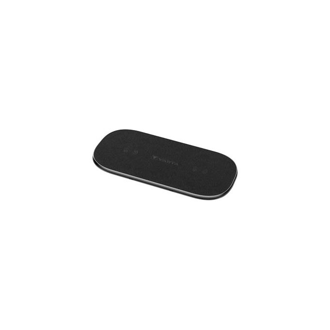 VARTA 57906101111 Wireless Charger Multi Caricatore Wireless 20 W con 2 Aree di Ricarica simultanee compatibile Qi incluso Cavo USB C colore Nero
