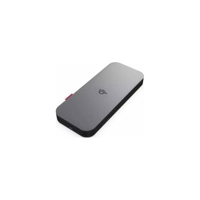 Lenovo 40ALLG1WWW Go Power Bank 10000 mAh Ricarica Wireless Qi Quick Charge 3.0 2 Porte USB-C 30W colore Nero