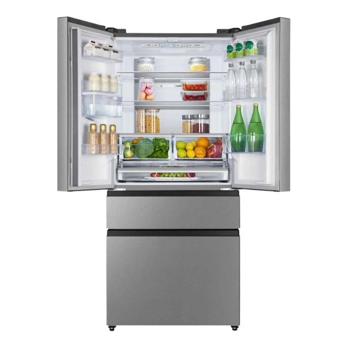 Hisense RF540N4WIE Frigorifero French Door 480 L 181 cm Classe E 40 dB Total No Frost Inverter colore Inox