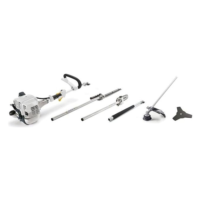 Alpina 287130150-17 MT26 Multifunzione a Scoppio 5 in 1 Motore 25.4 cc 0.7 kW con Kit Accessori colore Bianco