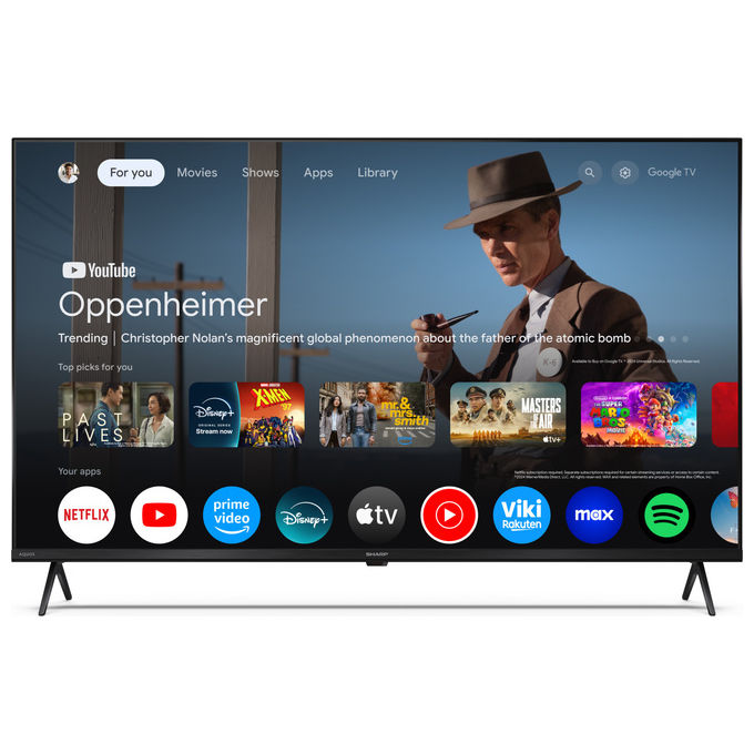 Sharp, TV QLED 4K Ultra HD, Smart TV Wi-Fi, 43HP5265E, Nero