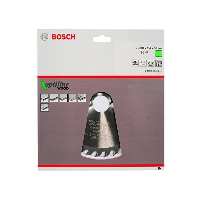 Bosch Lama per Sega Circolare OP WO H 190x30-36