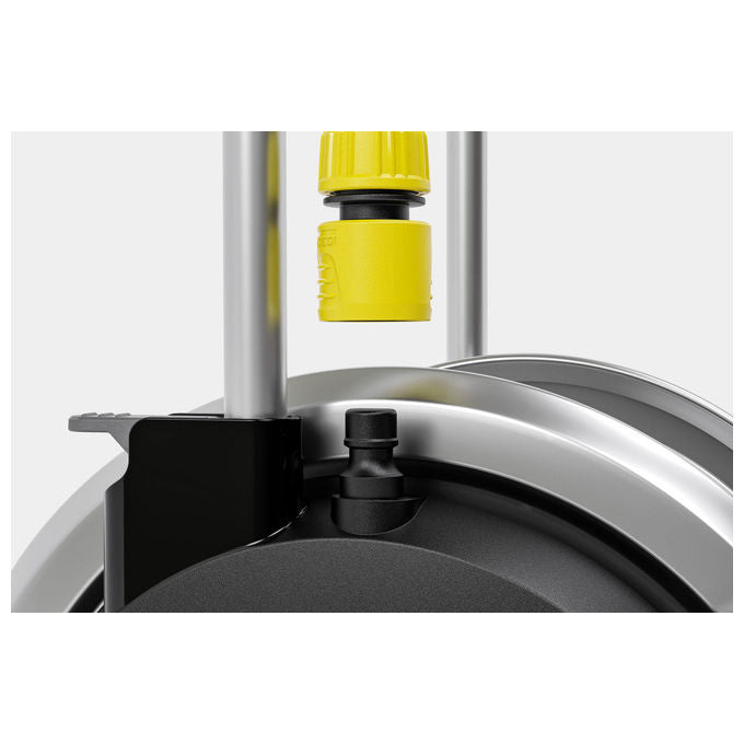 Kärcher 2.645-369.0 HT 6 M Carrello avvolgitubo Manuale con ruote larghezza 47.5 cm profondita' 56.5 cm altezza 89.6 cm peso 2.8 Kg colore Nero Acciaio inox Giallo