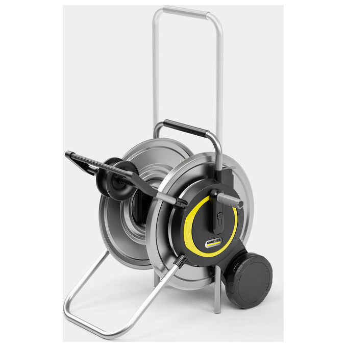 Kärcher 2.645-369.0 HT 6 M Carrello avvolgitubo Manuale con ruote larghezza 47.5 cm profondita' 56.5 cm altezza 89.6 cm peso 2.8 Kg colore Nero Acciaio inox Giallo