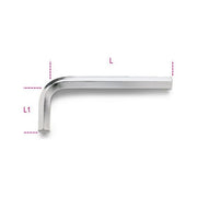 Beta 960035 96 Chiave Maschio Esagonale Brugola Piegata 3.5 mm Acciaio Cromo Vanadio Cromata ISO 2936