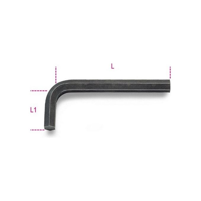 Beta 96N Chiave a Brugola Esagonale Maschio Piegata 6 mm ISO 2936 colore Nero