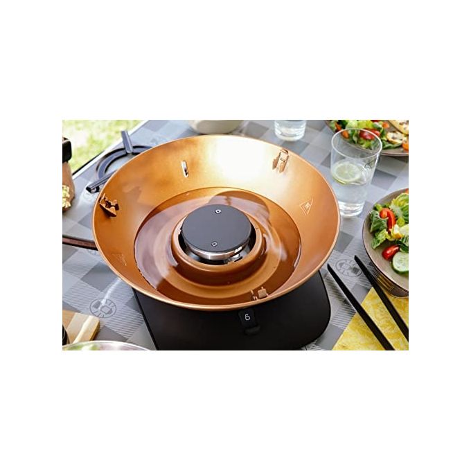 Campingaz 2000038776 360 Grill CV Grill da tavolo 2400 W 1 bruciatore a 360° con accensione Piezoelettrica PushandTurn colore Nero