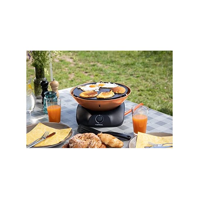 Campingaz 2000038776 360 Grill CV Grill da tavolo 2400 W 1 bruciatore a 360° con accensione Piezoelettrica PushandTurn colore Nero