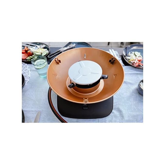 Campingaz 2000038776 360 Grill CV Grill da tavolo 2400 W 1 bruciatore a 360° con accensione Piezoelettrica PushandTurn colore Nero