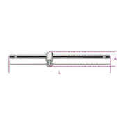 BETA Quadro Maschio per Bussole con Spina Scorrevole Acciaio Cromato - Uni-ISO 3315 din 3122 -