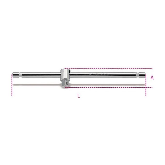 BETA Quadro Maschio per Bussole con Spina Scorrevole Acciaio Cromato - Uni-ISO 3315 din 3122 -