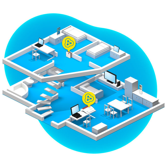 Fritz! Mesh Wi-Fi Extender 1600, ripetitore di rete dual-band, Wi-Fi 6, fino a 3000 Mbit-s, porta LAN Gigabit, WPA3-WPA2, Bianco