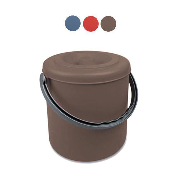 Stefanplast Pattumiera Eureka con Coperchio 10 Litri Blu