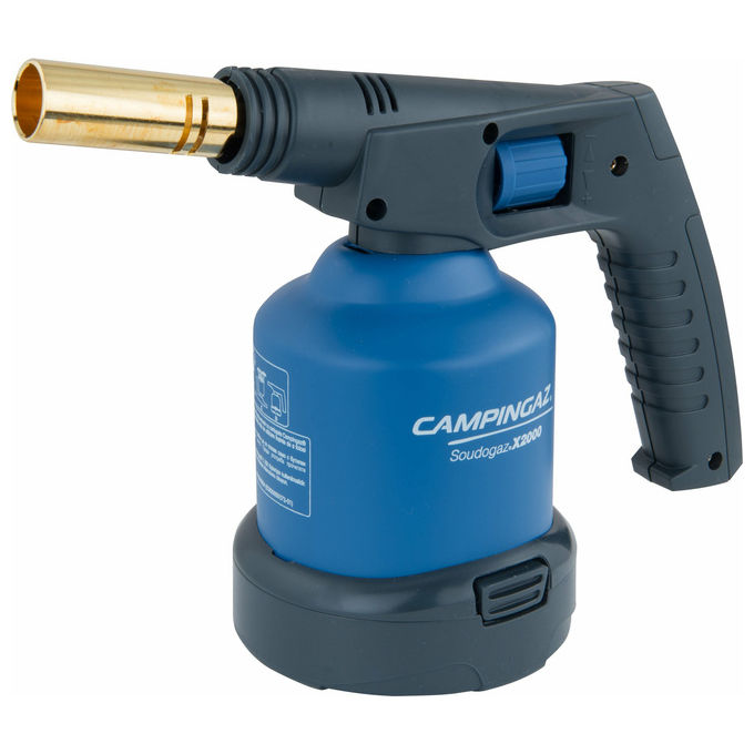 Campingaz lampada da saldatura Soudogaz X2000, fiamma ossidrica, 1.800°C, 1,65 kW, bruciatore X1550 incluso, cartuccia C206GLS