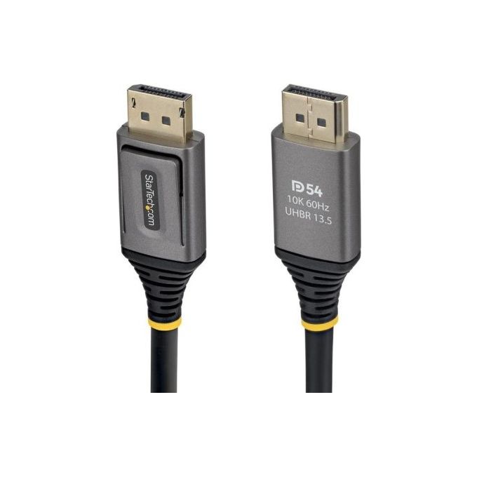 StarTech.com DP21V-2M Cavo DisplayPort 2.1 supporto DP80 risoluzione fino a 10K a 60Hz e 8K a 240Hz con DSC 1.2a colore Nero