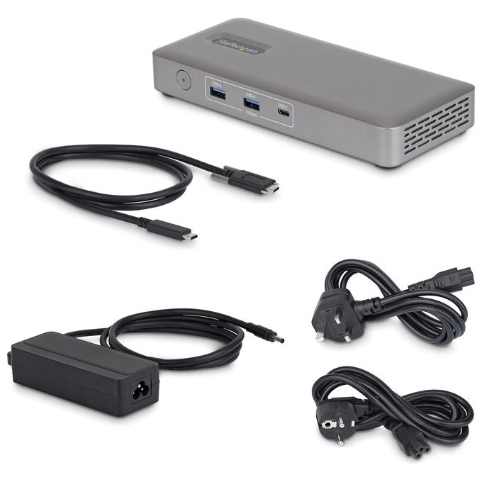 StarTech 208UE-USB4-DOCK Docking Station USB4 Doppio Monitor 4K 144Hz 8K 60Hz USB-C Power Delivery 100W Ethernet 2.5GbE colore Grigio