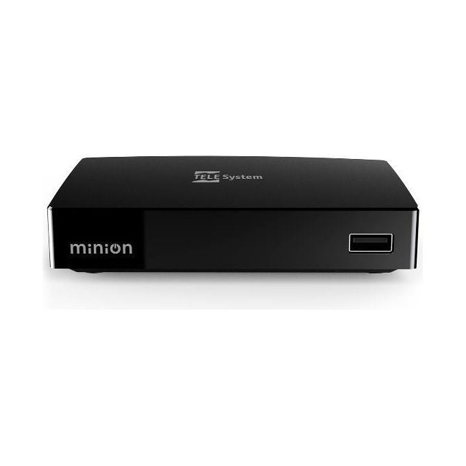 TELE System MINION Decoder Digitale Terrestre DVB-T2 HEVC 10bit Full HD EPG PVR USB HDMI colore Nero