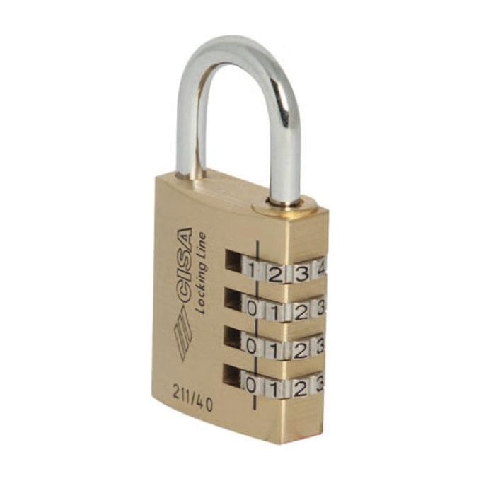 Cisa Ll Lucchetto Ottone Mm 40 Combinazione