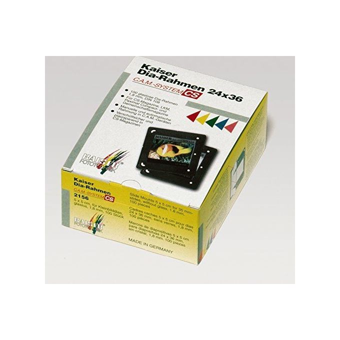 Kaiser Fototechnik Cornici per Diapositive CAM-CS 100 Pezzi
