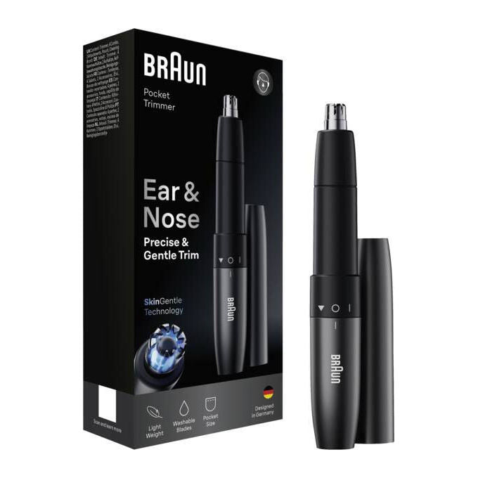Braun 216098 EN 20 Rasoio di precisione per Orecchio e Naso Alimentazione a batteria colore Nero