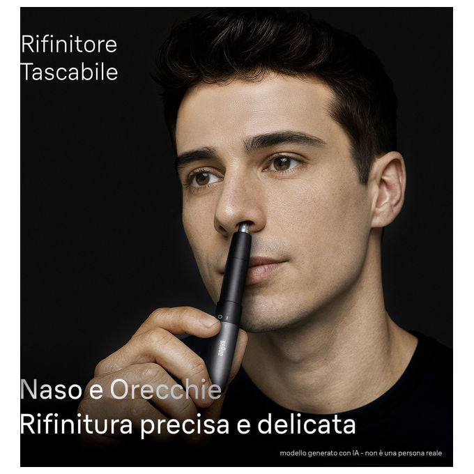 Braun 216098 EN 20 Rasoio di precisione per Orecchio e Naso Alimentazione a batteria colore Nero