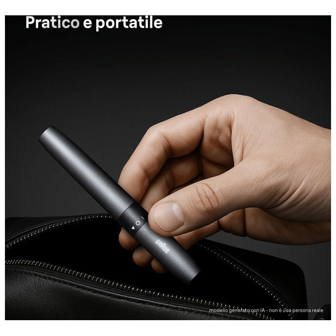 Braun 216098 EN 20 Rasoio di precisione per Orecchio e Naso Alimentazione a batteria colore Nero