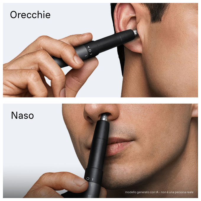 Braun 216098 EN 20 Rasoio di precisione per Orecchio e Naso Alimentazione a batteria colore Nero