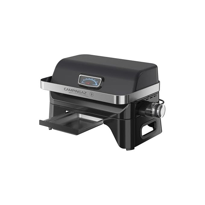 Campingaz 2177560 Attitude 2GO Electric Barbecue da Tavolo Elettrico 2200W griglia 1200cm² coperchio termometro colore Nero