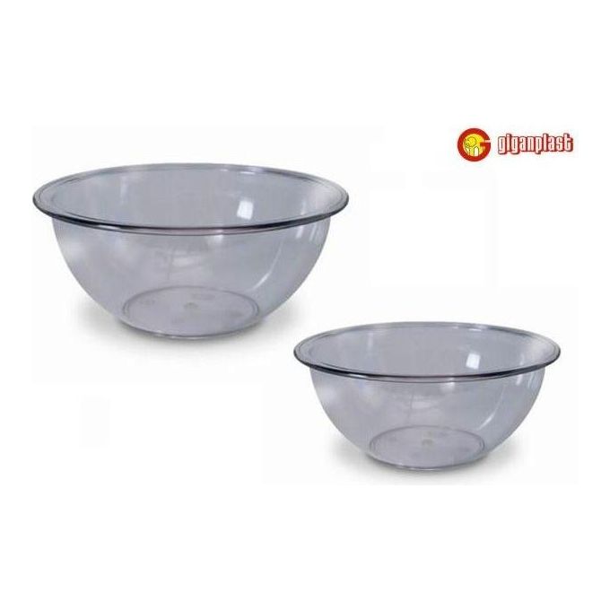 Giganplast GPS410040 Cristal Insalatiera Trasparente 40 cm 10,35 L Policarbonato Lavabile in Lavastoviglie colore Trasparente