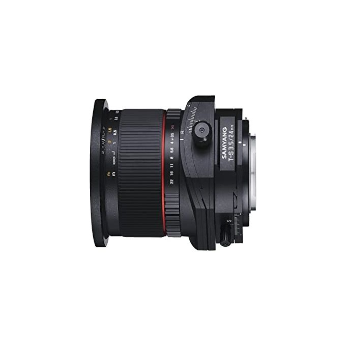 Samyang 7694 Obiettivo Tilt-Shift 24 mm f-3.5 Manuale per Sony E con Controllo Prospettico e Rotazione 90° colore Nero