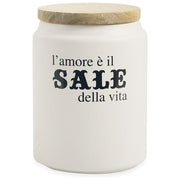 Barattolo sale 850 ml in gres, coperchio in bamboo, Idee