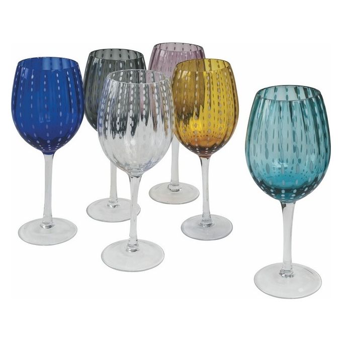 Villa d Este Home Set 6 calici Shiraz Colori Assortiti