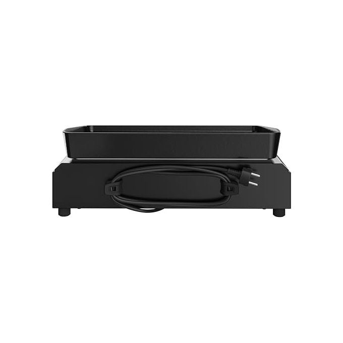 Campingaz 2198523 Plancha Electric 1 XD Barbecue Elettrico Portatile Piastra in Ghisa Smaltata 2100 W con Termostato Regolabile e Vassoio Raccogli Grasso Lavabile in Lavastoviglie colore Nero