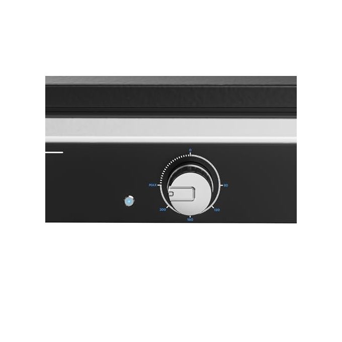 Campingaz 2198523 Plancha Electric 1 XD Barbecue Elettrico Portatile Piastra in Ghisa Smaltata 2100 W con Termostato Regolabile e Vassoio Raccogli Grasso Lavabile in Lavastoviglie colore Nero