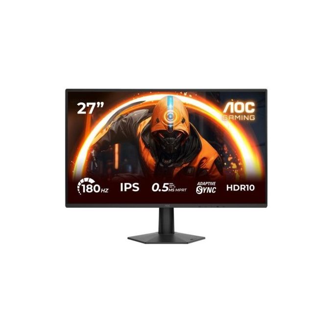 AOC 27G50F Monitor Gaming 27'' FHD 1920x1080 IPS 180Hz OC 0,5 ms MPRT HDR10 Adaptive Sync Nero