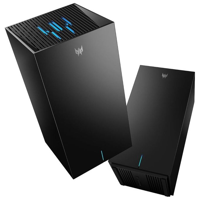 Acer FF.G35TA.002 Predator Connect X7S Router 5G Wi-Fi 7 (802.11be) Tri-Band Velocita' fino a 10756 Mbps 2.5 GbE WAN Porta LAN 1 GbE colore Nero