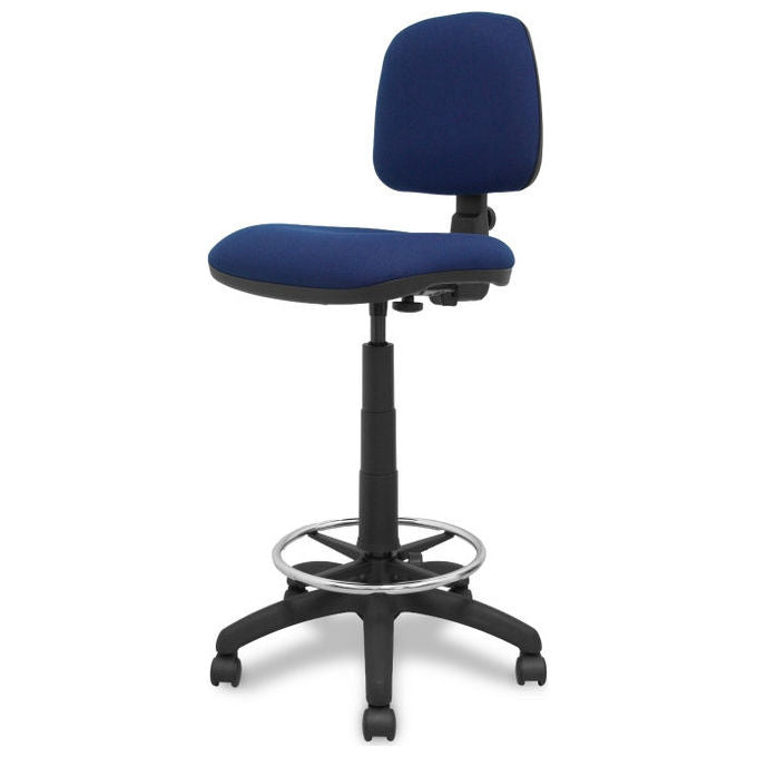 Piqueras y Crespo T12CPB200RN Isso Sgabello da ufficio ergonomico regolabile in altezza tessuto bali colore Blu Navy
