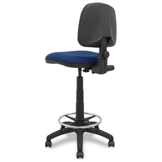 Piqueras y Crespo T12CPB200RN Isso Sgabello da ufficio ergonomico regolabile in altezza tessuto bali colore Blu Navy