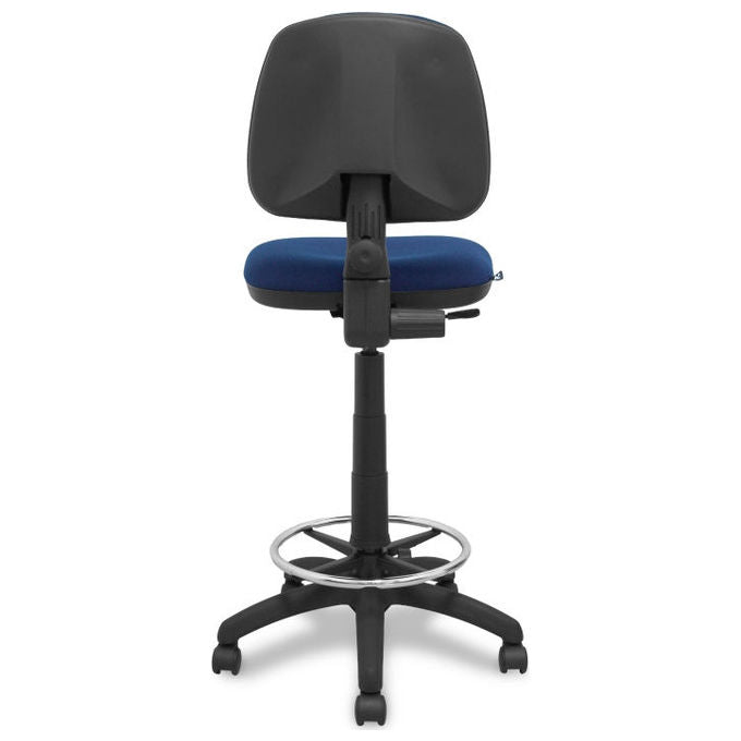 Piqueras y Crespo T12CPB200RN Isso Sgabello da ufficio ergonomico regolabile in altezza tessuto bali colore Blu Navy