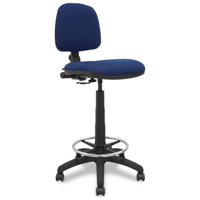 Piqueras y Crespo T12CPB200RN Isso Sgabello da ufficio ergonomico regolabile in altezza tessuto bali colore Blu Navy