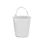 Giganplast 7250P6 Secchio con Becco in Polietilene 21 L Manico Acciaio Cromato Impilabile colore Bianco