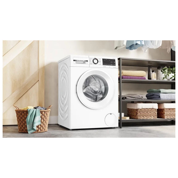 Ragionato per 1m 39sBosch WGG244Z6IT Serie 6 - Lavatrice a carica frontale da libera installazione 9 kg, 1400 rpm, Classe A, Iron Assist, ActiveWater Plus, SpeedPerfect, (84,5x59,8x58,8 cm), Bianco