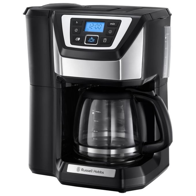 Russell Hobbs 22000-56 Victory Macchina da Caffe' a Filtro con Macinacaffe' 1,5 L 1025 W 12 tazze Programmabile colore Nero