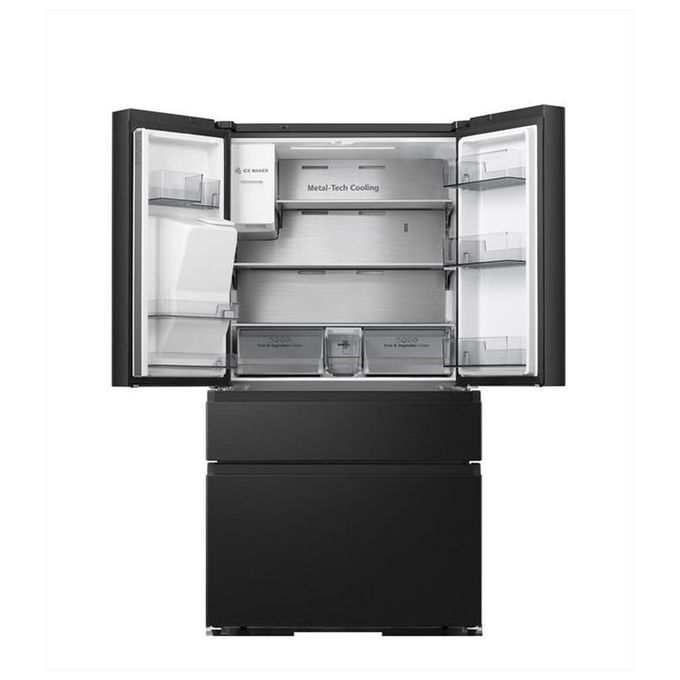 Hisense RF728N4SAFE Frigorifero Francia Porta totale 560 L Classe Energetica E Nero