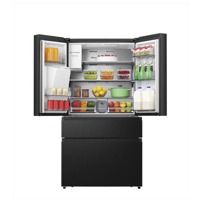 Hisense RF728N4SAFE Frigorifero Francia Porta totale 560 L Classe Energetica E Nero