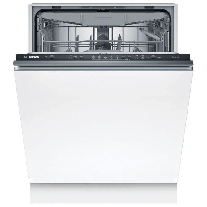 Bosch SMV25EX02E Serie 2 Lavastoviglie da incasso a scomparsa totale 13 coperti Classe E 48 dB AquaStop (81.5x59.8x55 cm) colore Nero