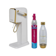 SodaStream 1013511415 Art Gasatore d'Acqua con Bottiglia 1L e Bombola CO2 60L colore Bianco Oro