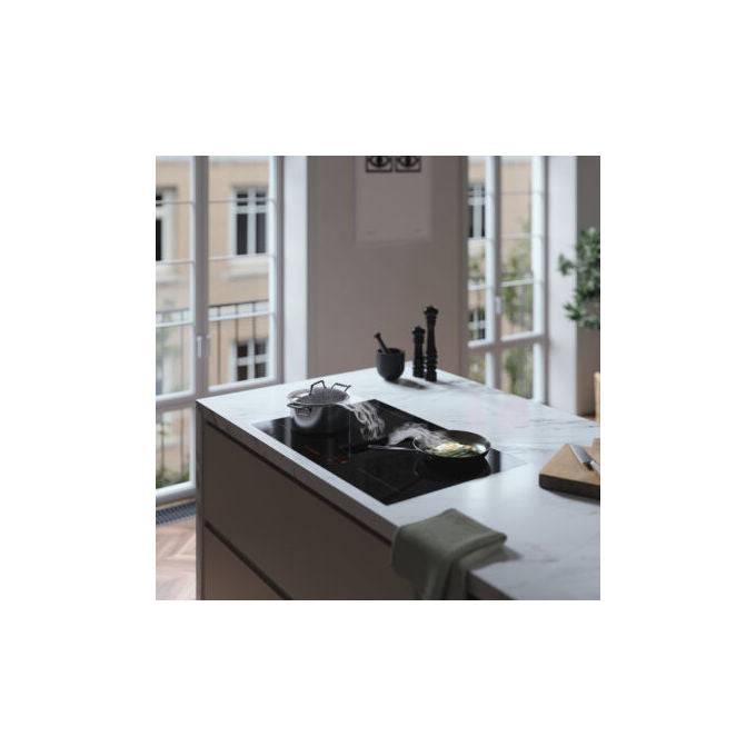ASKO HIH3843FB1 Piano a Induzione con Cappa Integrata HIH3843FB1 80 cm Nero