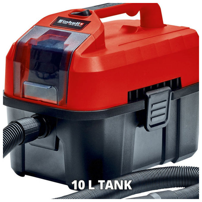 Einhell Aspiratutto A Batteria Te-Vc 18-10 Li (Batteria Non Inclusa)