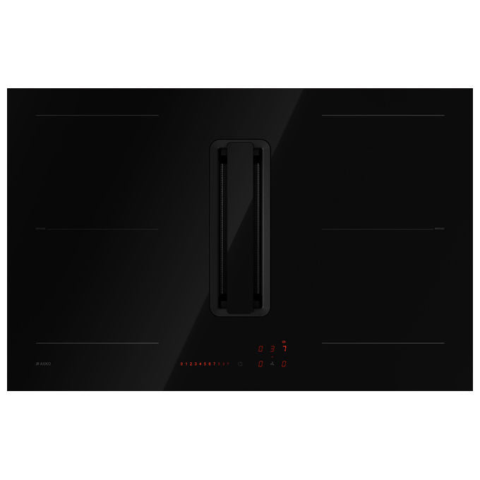 ASKO HIH3843FB1 Piano a Induzione con Cappa Integrata HIH3843FB1 80 cm Nero